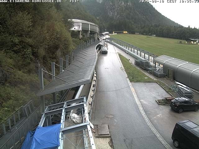 Archiv Foto Webcam Westblick Bobbahn Königssee