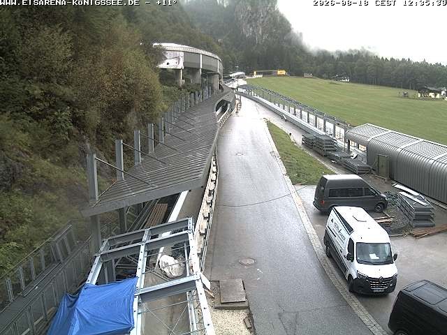 Archiv Foto Webcam Westblick Bobbahn Königssee