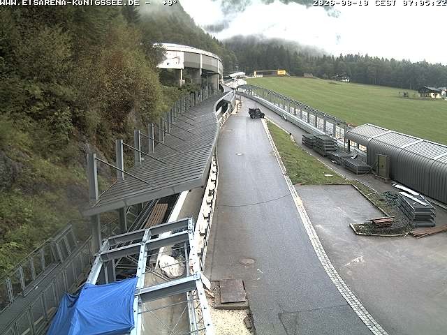 Archiv Foto Webcam Westblick Bobbahn Königssee