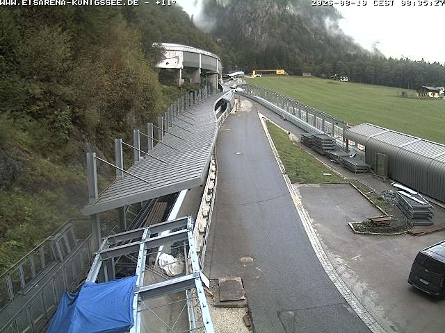 Archiv Foto Webcam Westblick Bobbahn Königssee