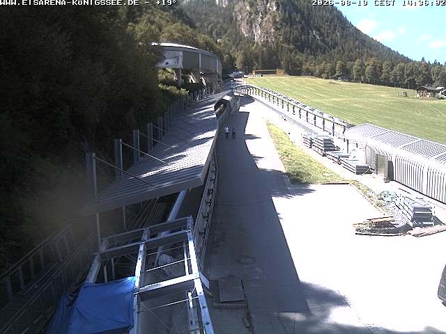 Archiv Foto Webcam Westblick Bobbahn Königssee