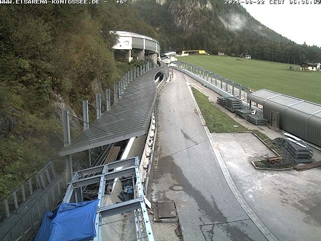 Archiv Foto Webcam Westblick Bobbahn Königssee