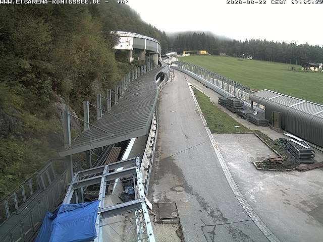 Archiv Foto Webcam Westblick Bobbahn Königssee