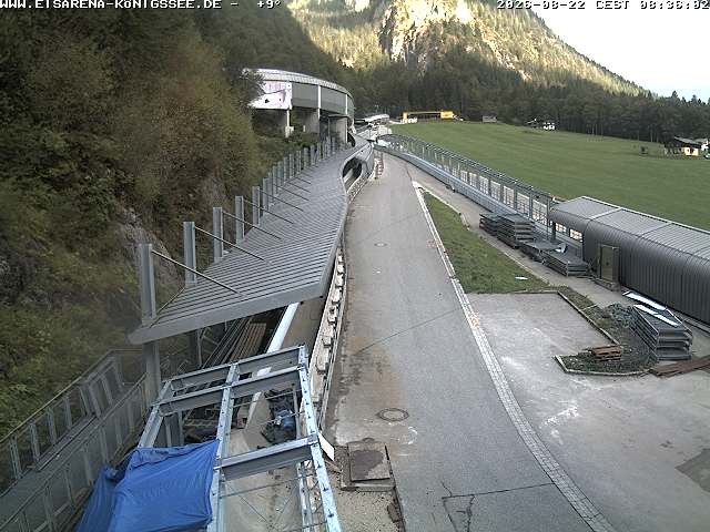 Archiv Foto Webcam Westblick Bobbahn Königssee