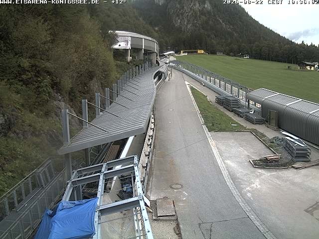 Archiv Foto Webcam Westblick Bobbahn Königssee