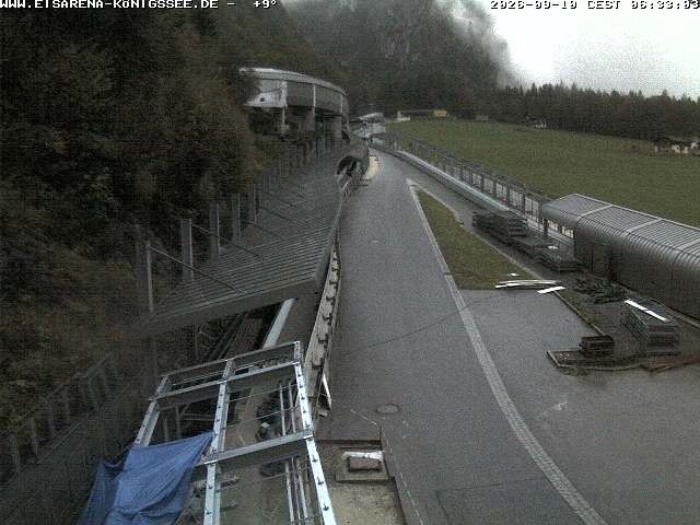 Archived image Webcam West view bob run Koenigsee