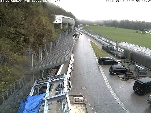 Archived image Webcam West view bob run Koenigsee