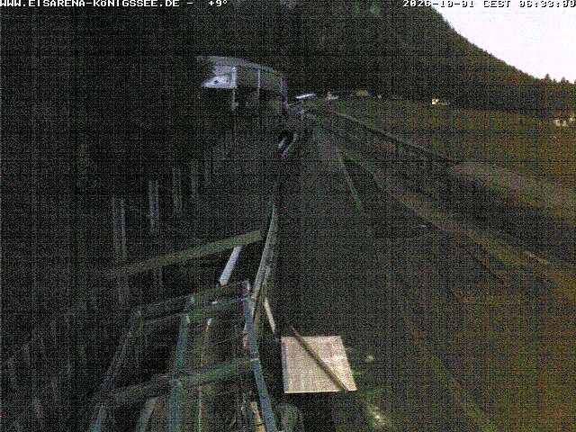 Archiv Foto Webcam Bobbahn am Königssee - Blick bergauf
