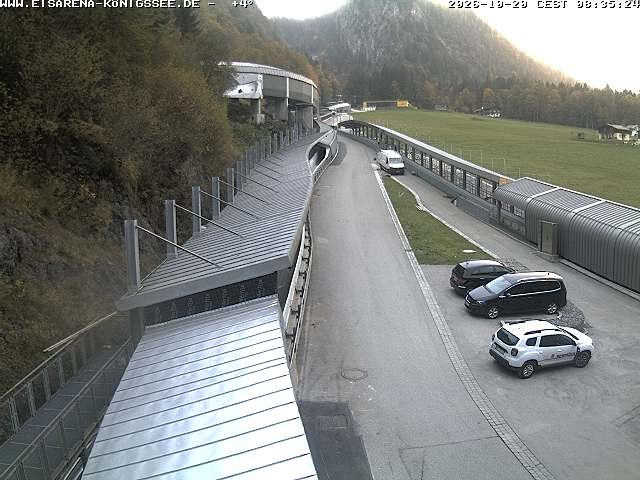 Archived image Webcam West view bob run Koenigsee