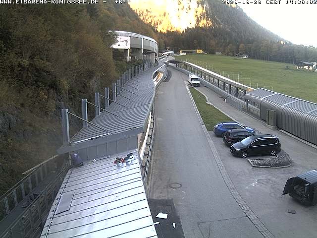 Archived image Webcam West view bob run Koenigsee