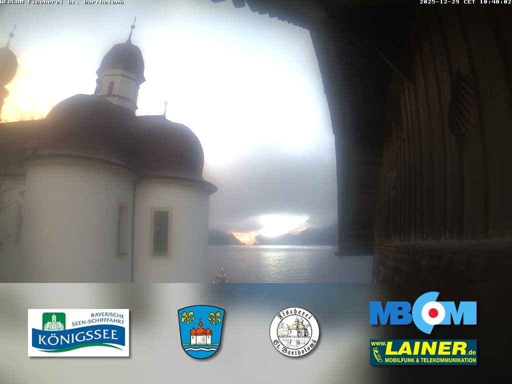 Archiv Foto Webcam St. Bartholomä, Königssee