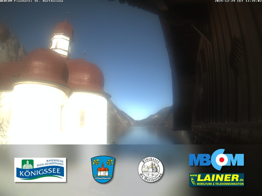 Archiv Foto Webcam St. Bartholomä, Königssee
