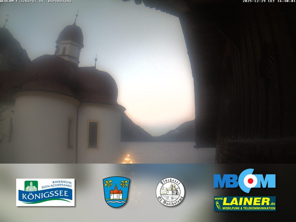 Archiv Foto Webcam St. Bartholomä, Königssee
