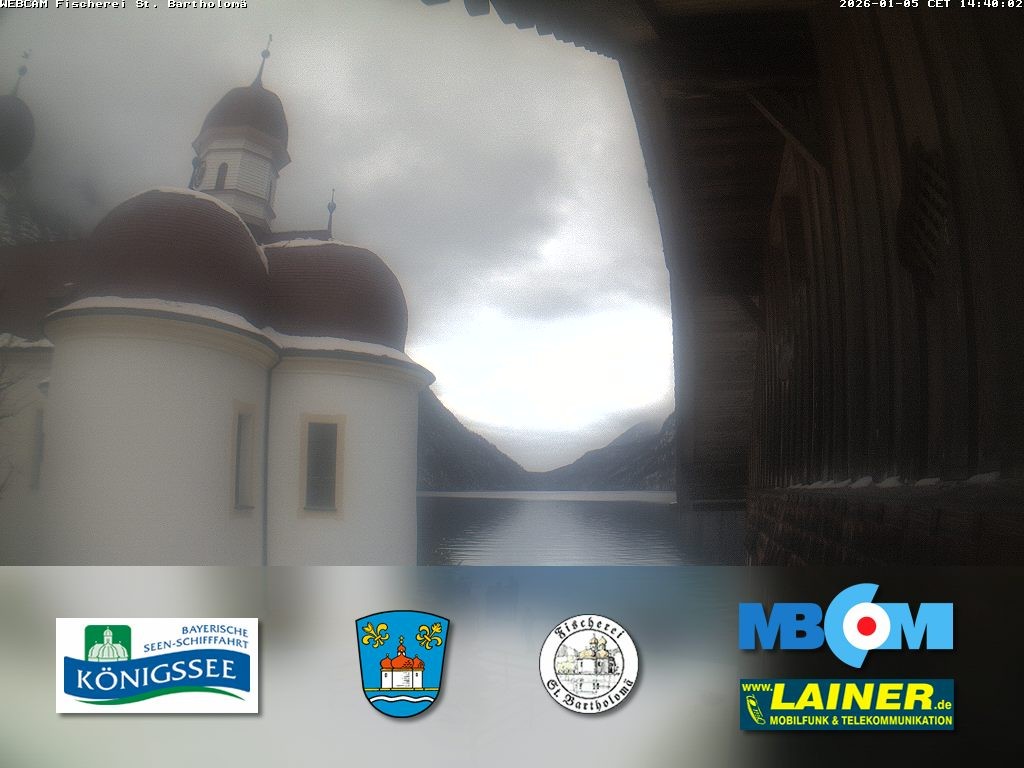 Archiv Foto Webcam St. Bartholomä, Königssee