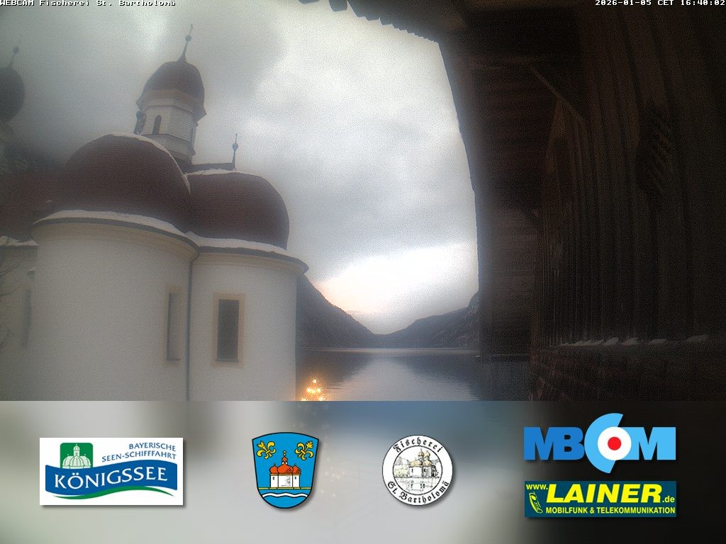 Archiv Foto Webcam St. Bartholomä, Königssee