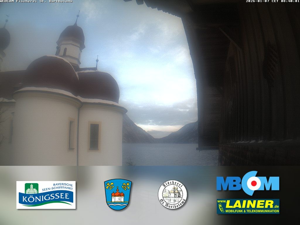 Archiv Foto Webcam St. Bartholomä, Königssee