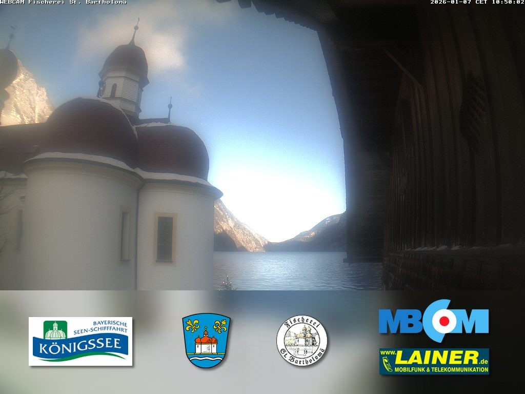 Archiv Foto Webcam St. Bartholomä, Königssee
