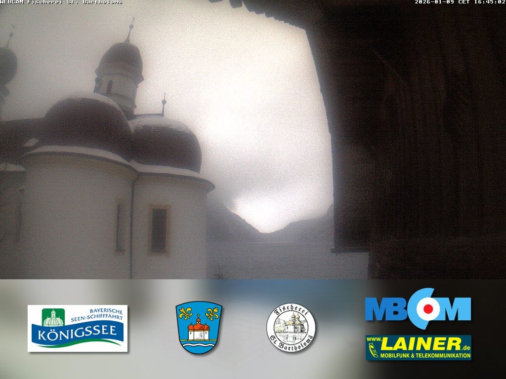 Archiv Foto Webcam St. Bartholomä, Königssee
