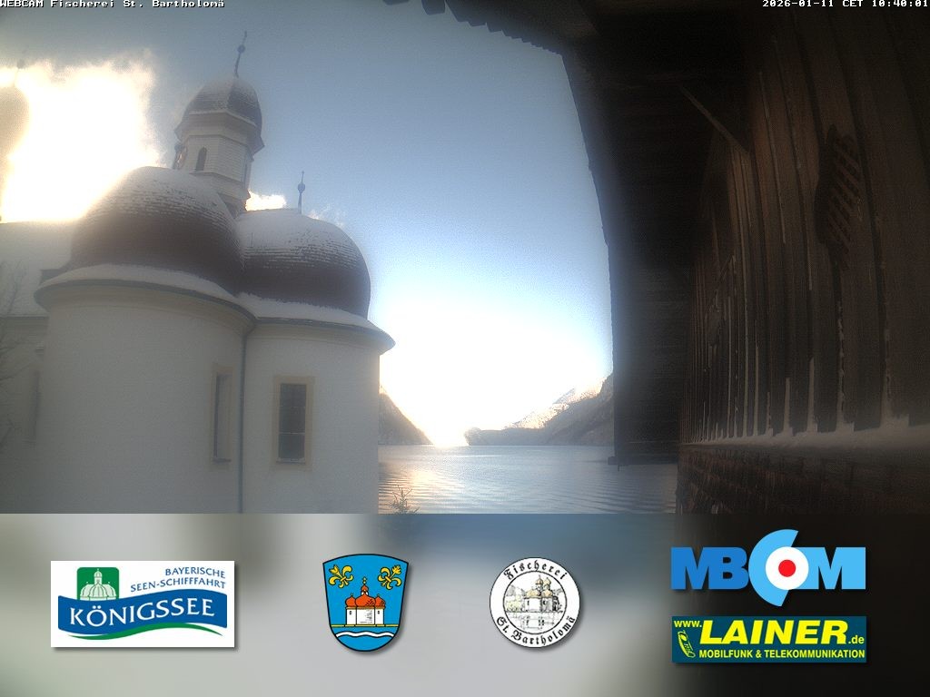Archiv Foto Webcam St. Bartholomä, Königssee