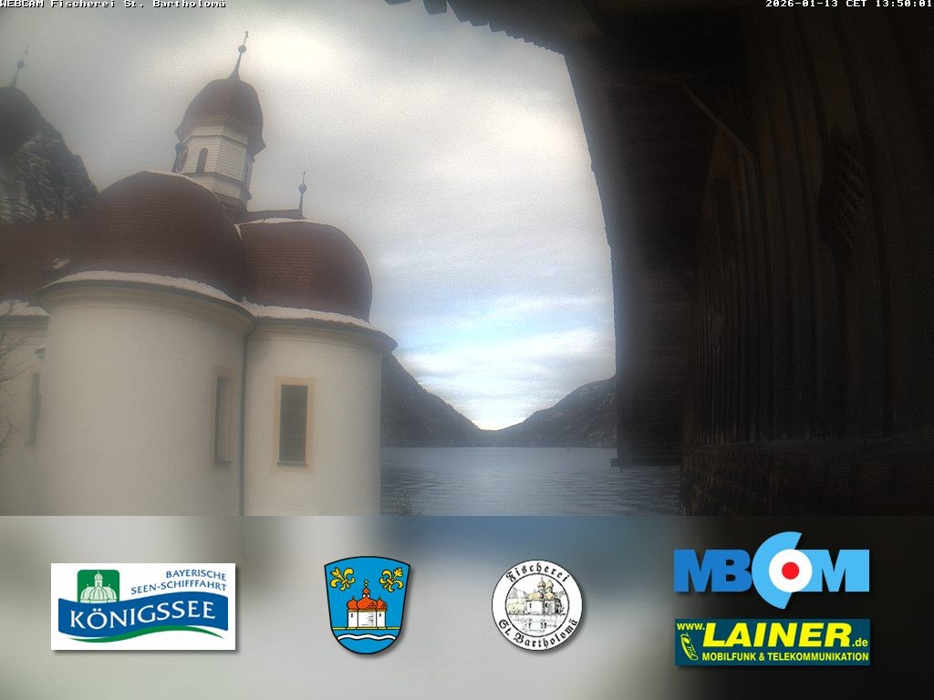 Archiv Foto Webcam St. Bartholomä, Königssee
