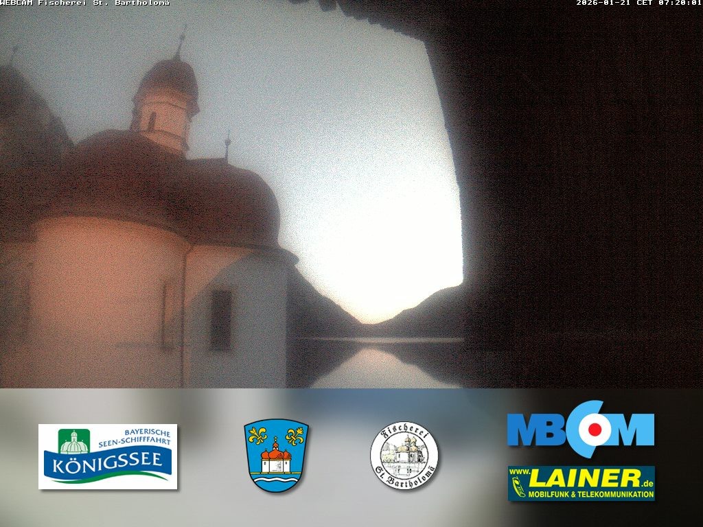 Archiv Foto Webcam St. Bartholomä, Königssee