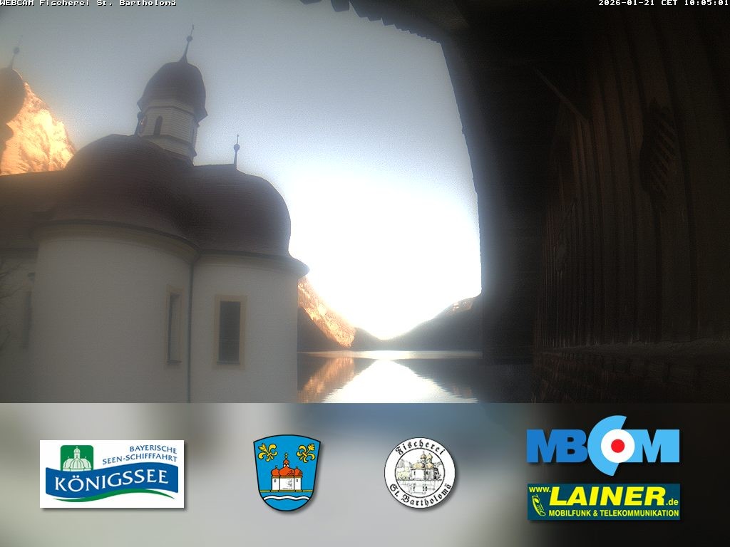 Archiv Foto Webcam St. Bartholomä, Königssee