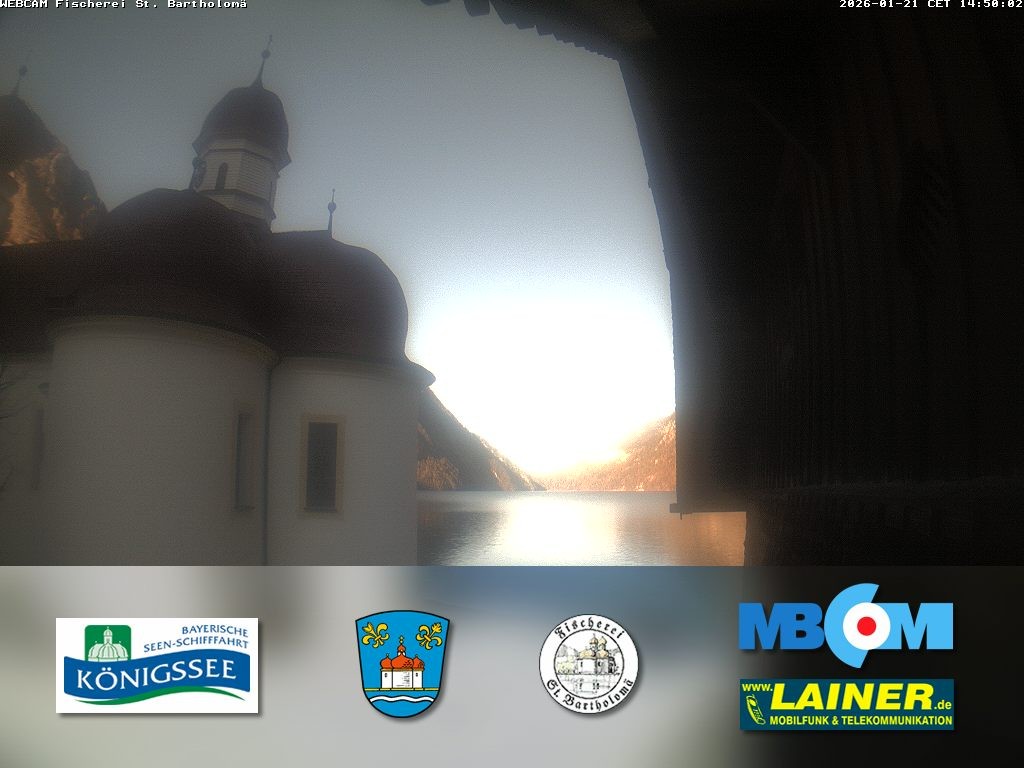 Archiv Foto Webcam St. Bartholomä, Königssee