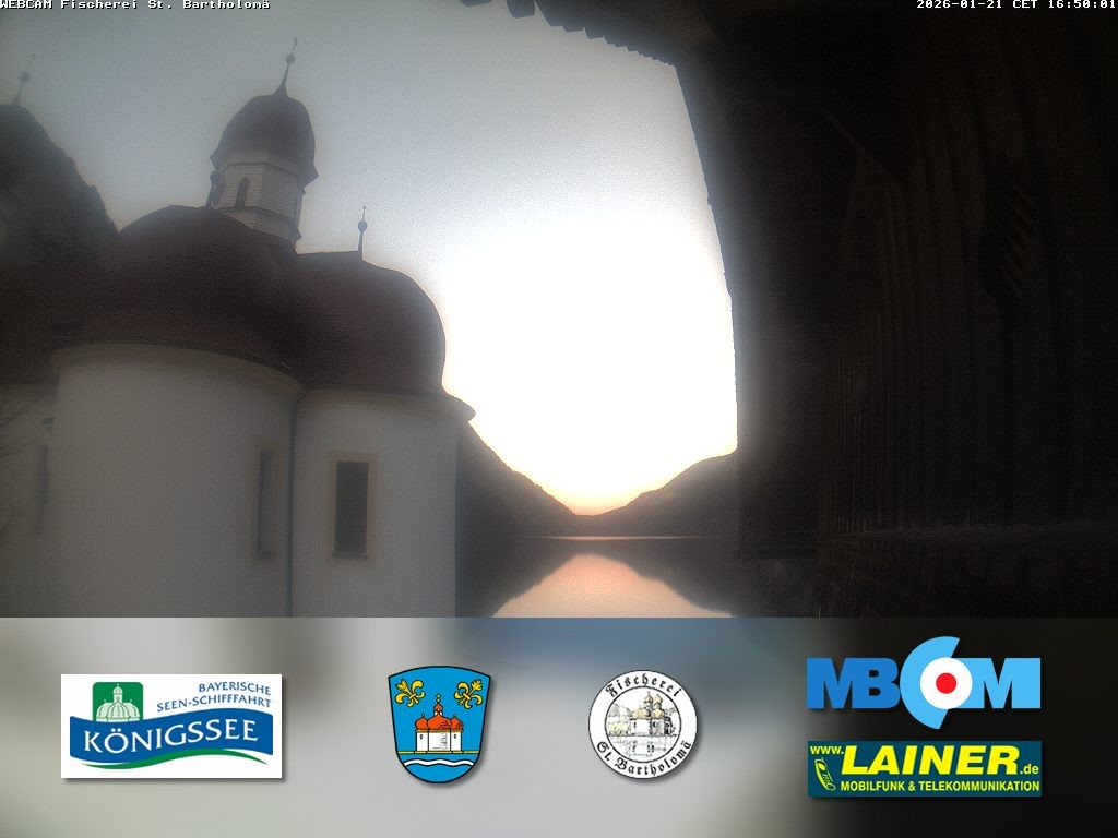 Archiv Foto Webcam St. Bartholomä, Königssee