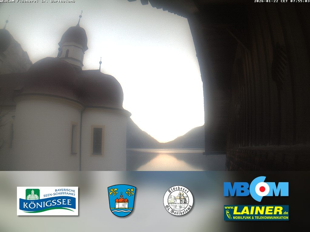 Archiv Foto Webcam St. Bartholomä, Königssee