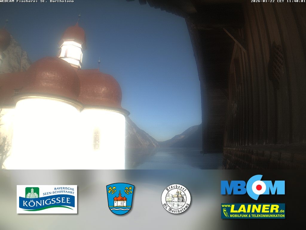 Archiv Foto Webcam St. Bartholomä, Königssee