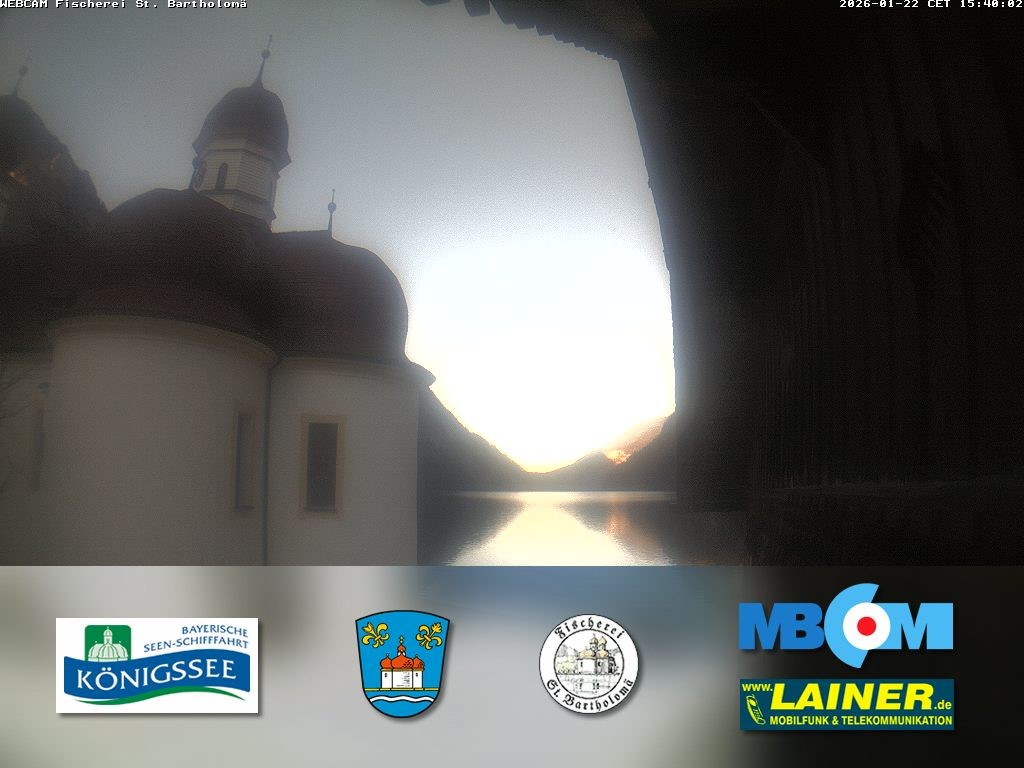 Archiv Foto Webcam St. Bartholomä, Königssee