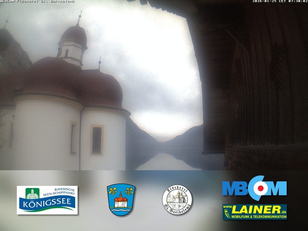 Archiv Foto Webcam St. Bartholomä, Königssee