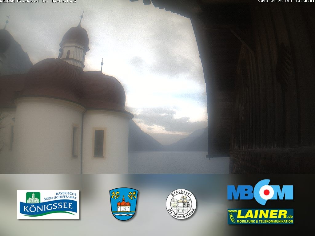 Archiv Foto Webcam St. Bartholomä, Königssee