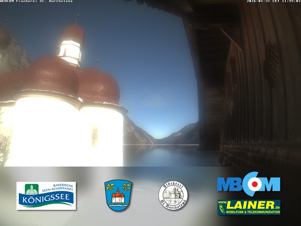 Archiv Foto Webcam St. Bartholomä, Königssee