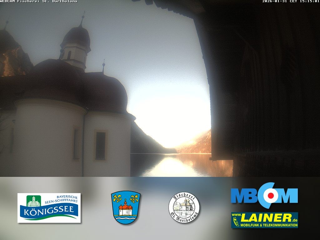 Archiv Foto Webcam St. Bartholomä, Königssee