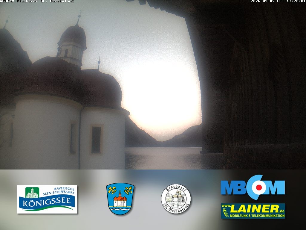 Archiv Foto Webcam St. Bartholomä, Königssee