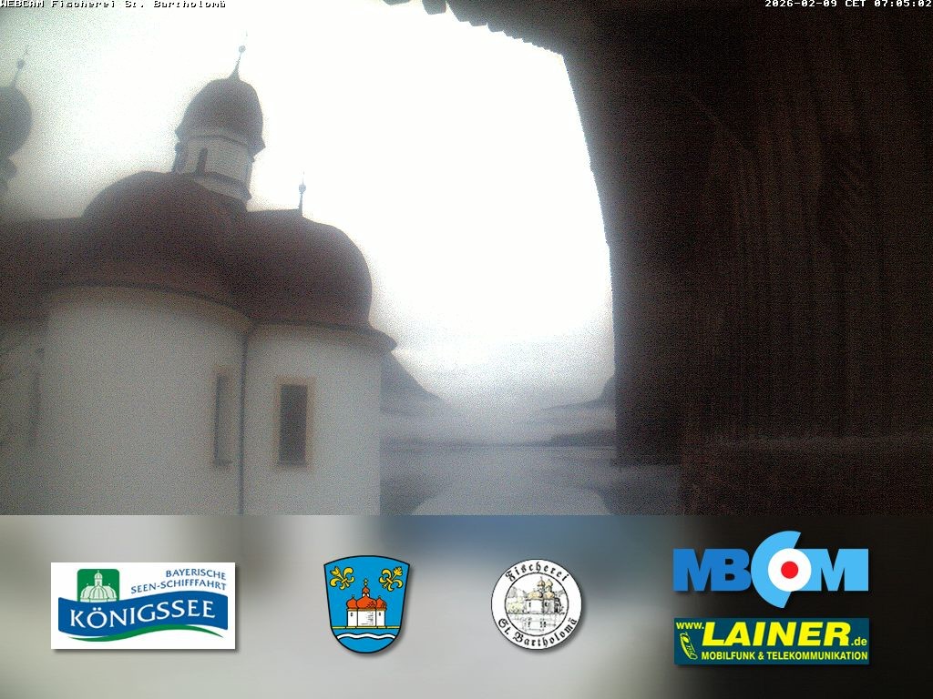 Archiv Foto Webcam St. Bartholomä, Königssee