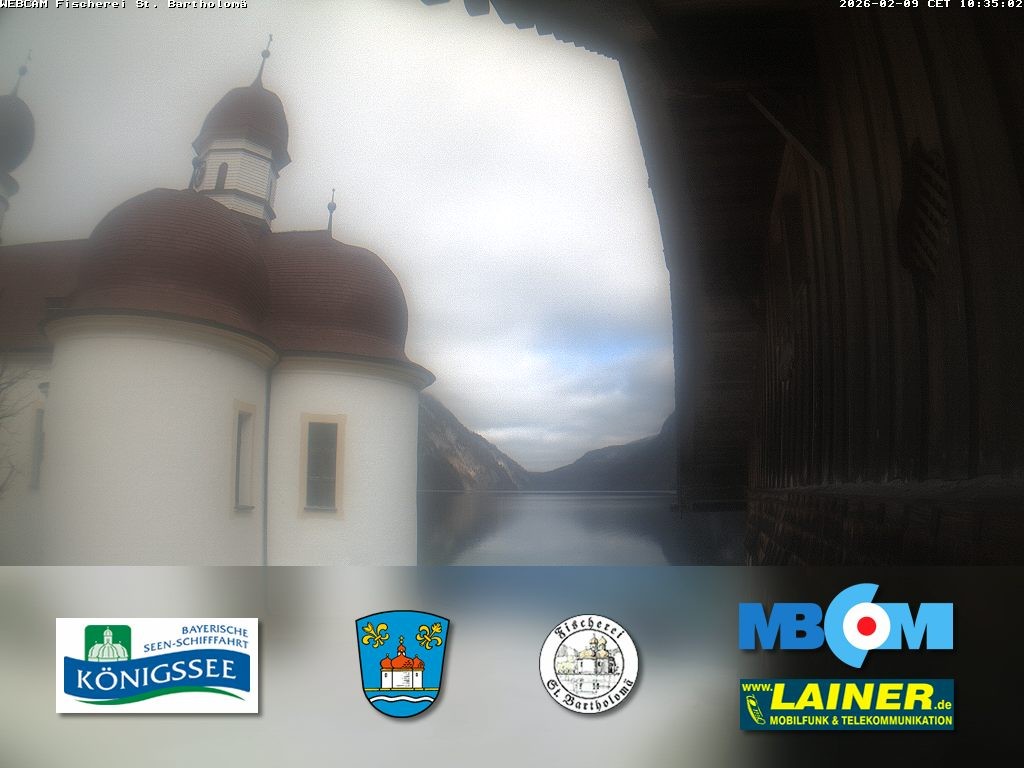 Archiv Foto Webcam St. Bartholomä, Königssee
