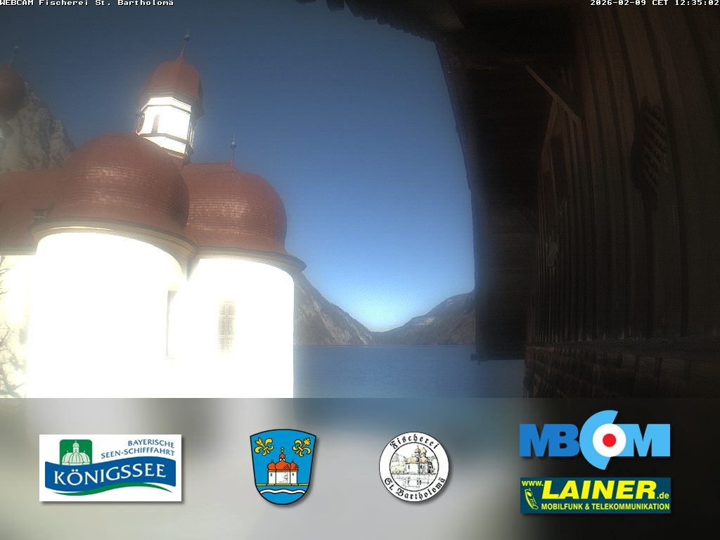 Archiv Foto Webcam St. Bartholomä, Königssee