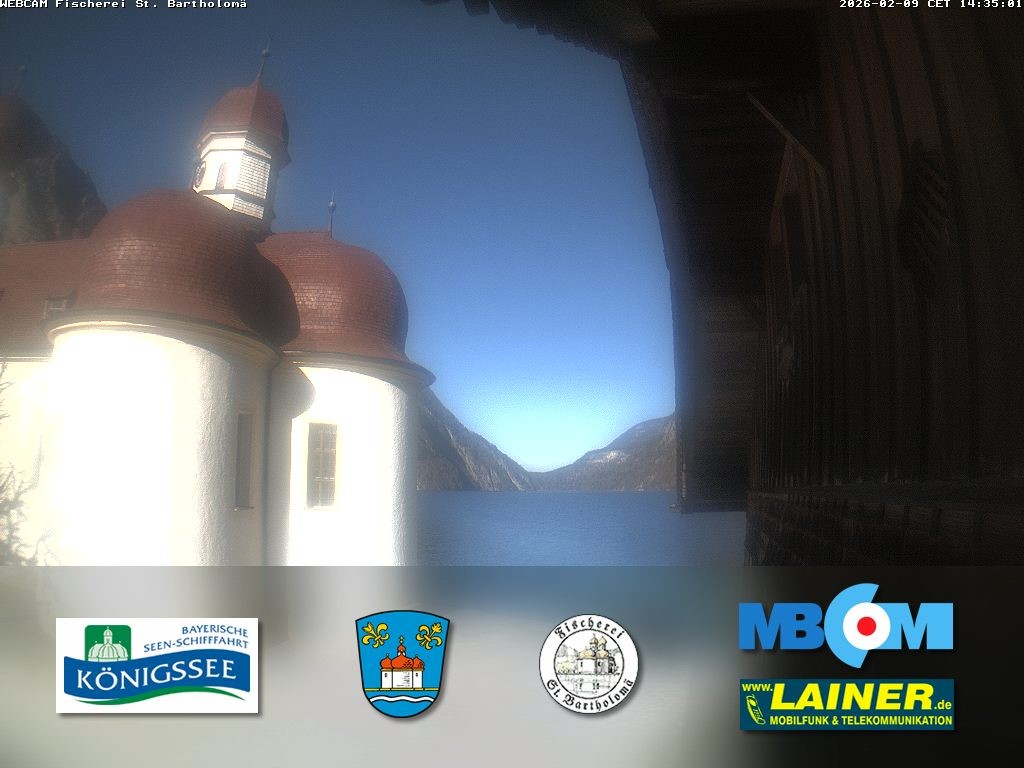 Archiv Foto Webcam St. Bartholomä, Königssee