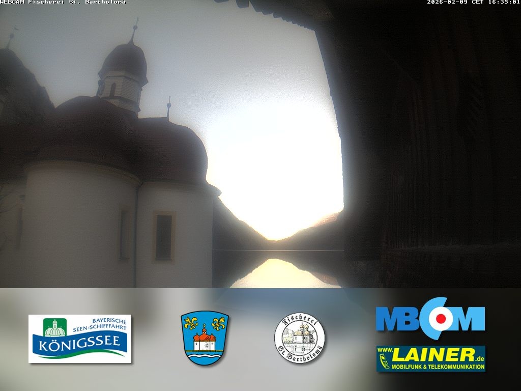 Archiv Foto Webcam St. Bartholomä, Königssee