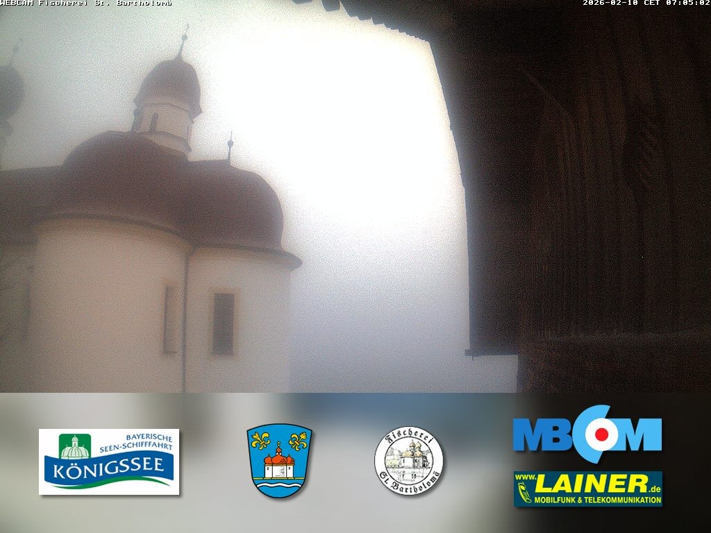 Archiv Foto Webcam St. Bartholomä, Königssee
