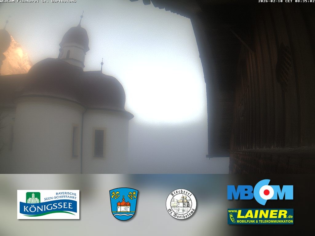 Archiv Foto Webcam St. Bartholomä, Königssee