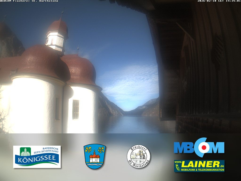 Archiv Foto Webcam St. Bartholomä, Königssee
