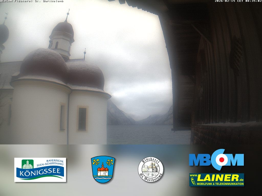 Archiv Foto Webcam St. Bartholomä, Königssee