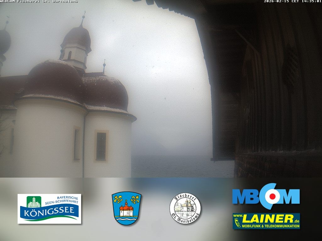 Archiv Foto Webcam St. Bartholomä, Königssee
