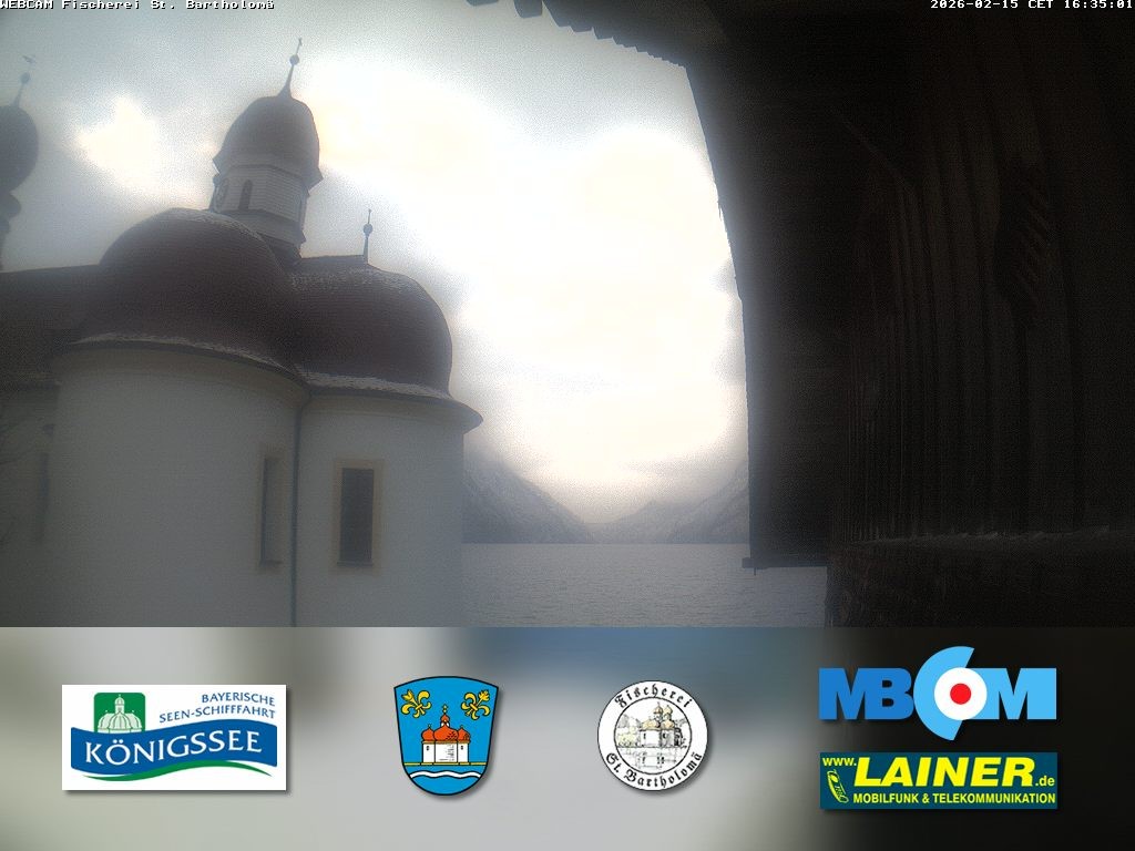 Archiv Foto Webcam St. Bartholomä, Königssee