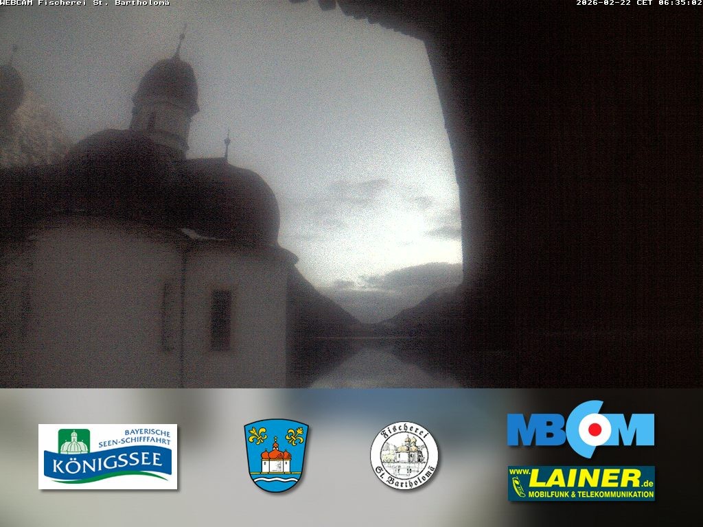 Archiv Foto Webcam St. Bartholomä, Königssee