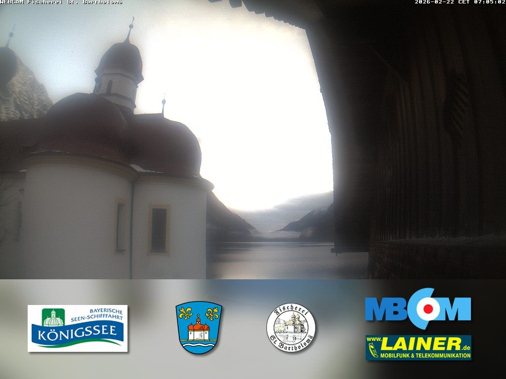 Archiv Foto Webcam St. Bartholomä, Königssee