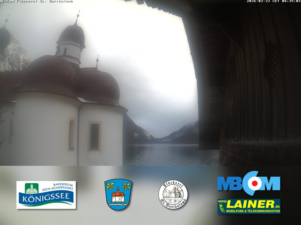Archiv Foto Webcam St. Bartholomä, Königssee